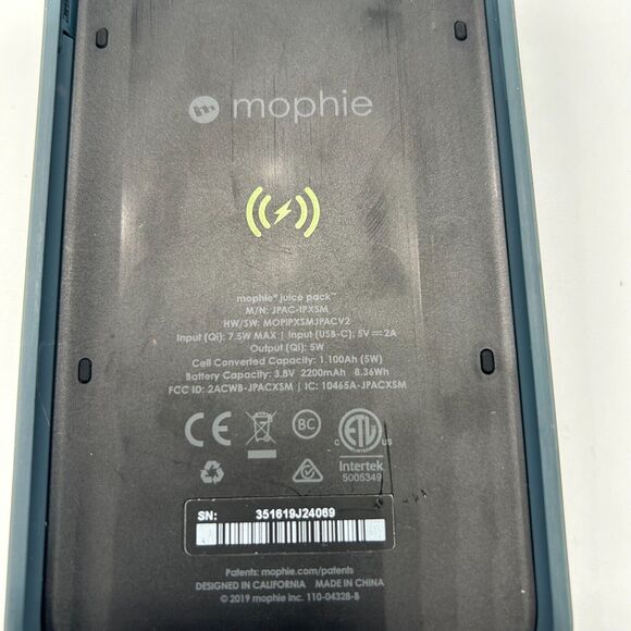 MOPHIE Juice Pack Access Ultra-Slim Wireless Battery Case- iPhone XS Max - Stone - Picture 4 of 5